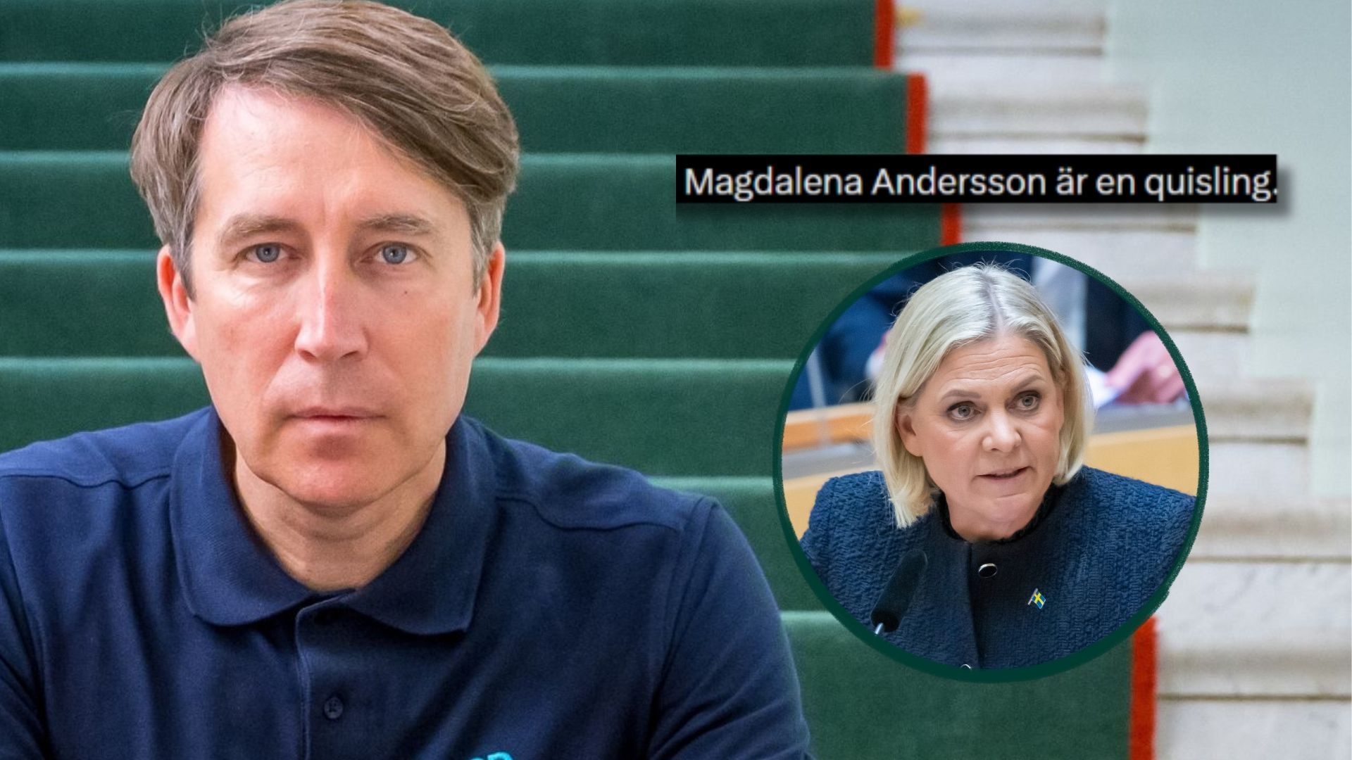 Jomshof: Även Magdalena är en "quisling"