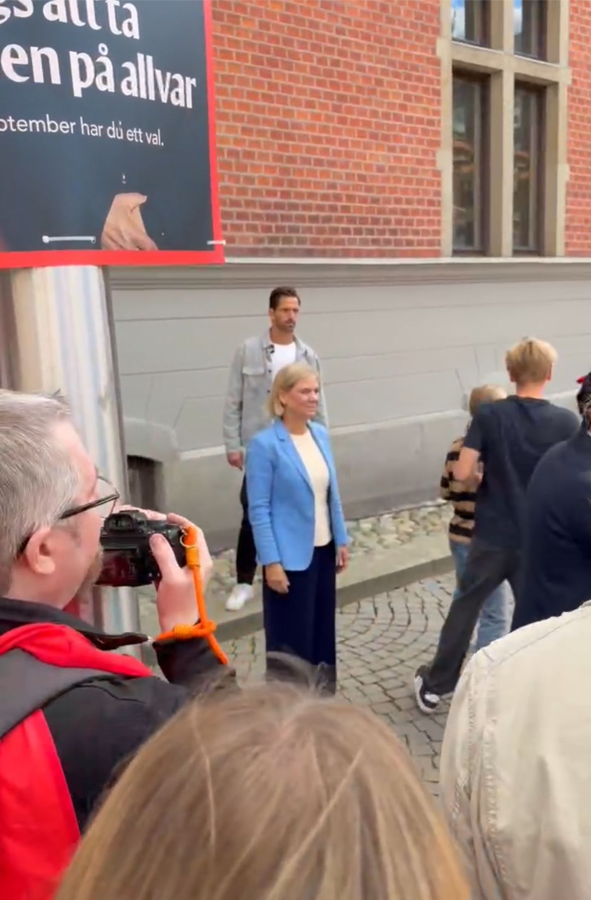 Magdalena Anderssons (S) besök i Umeå i fredags täcktes av medierna. FOTO: Riks