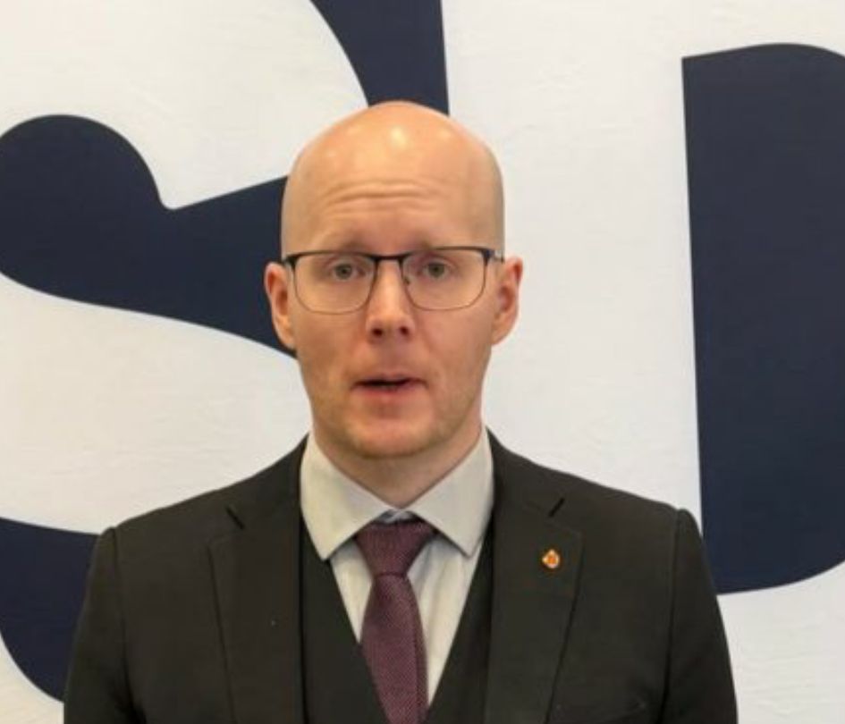 Petter Nillson (SD), distriktsordförande i Västerbotten. Foto: Press