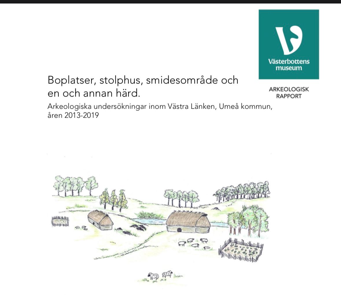 Den arkeologiska rapporten om bondgårdarna i Umeå är på omkring 900 sidor. Foto: Länsstyrelsen