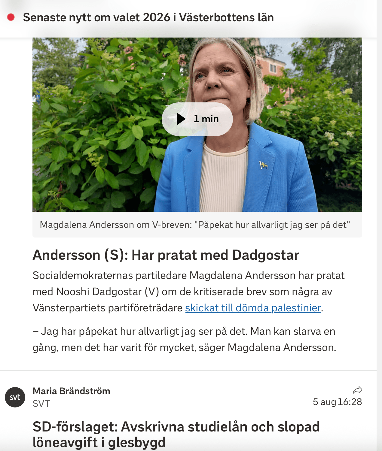 Skärmdump/SVT Västerbotten