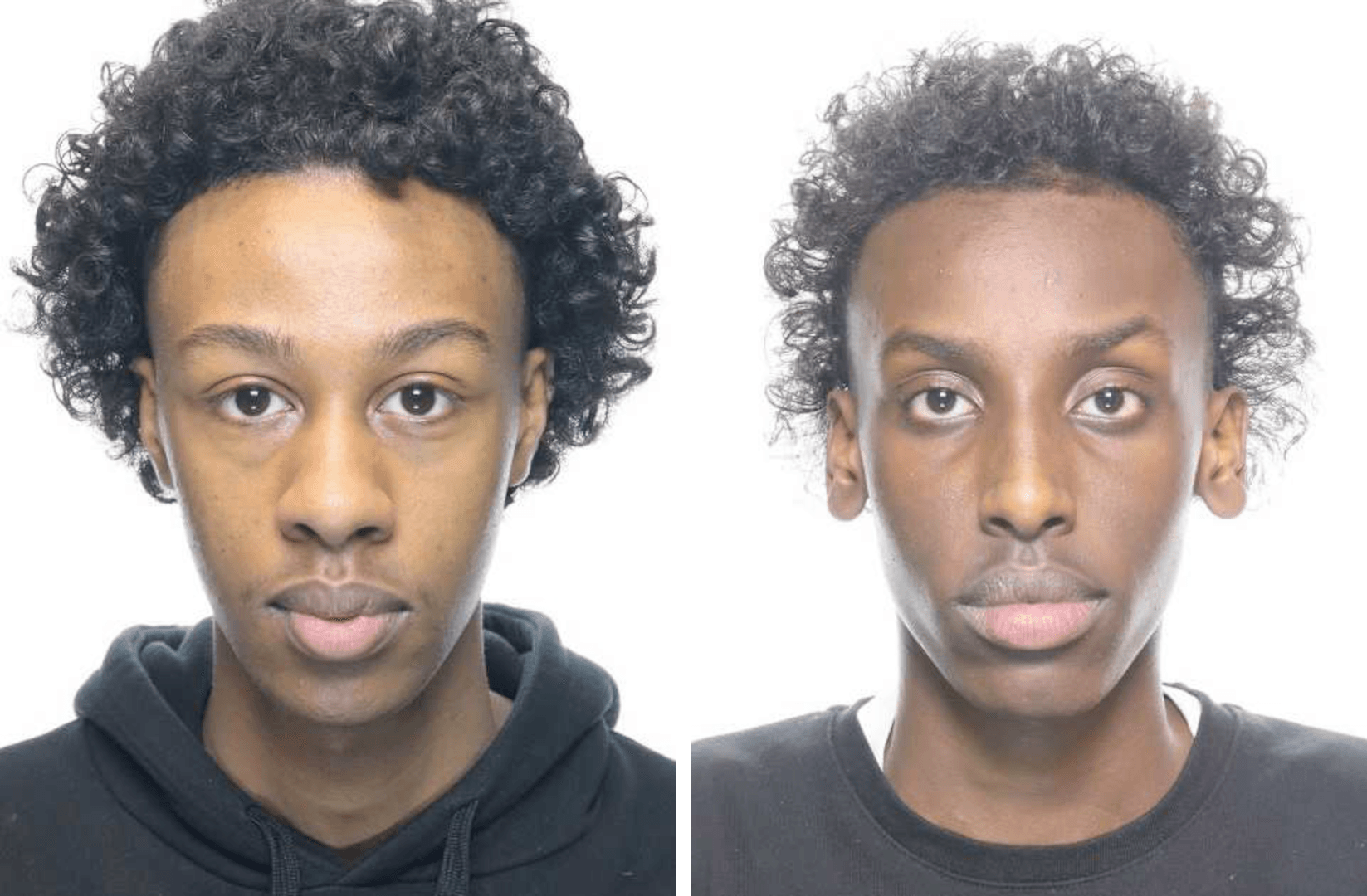 Sadiq Mohamed och Abdirahman Yosuf. Foto: Polisen