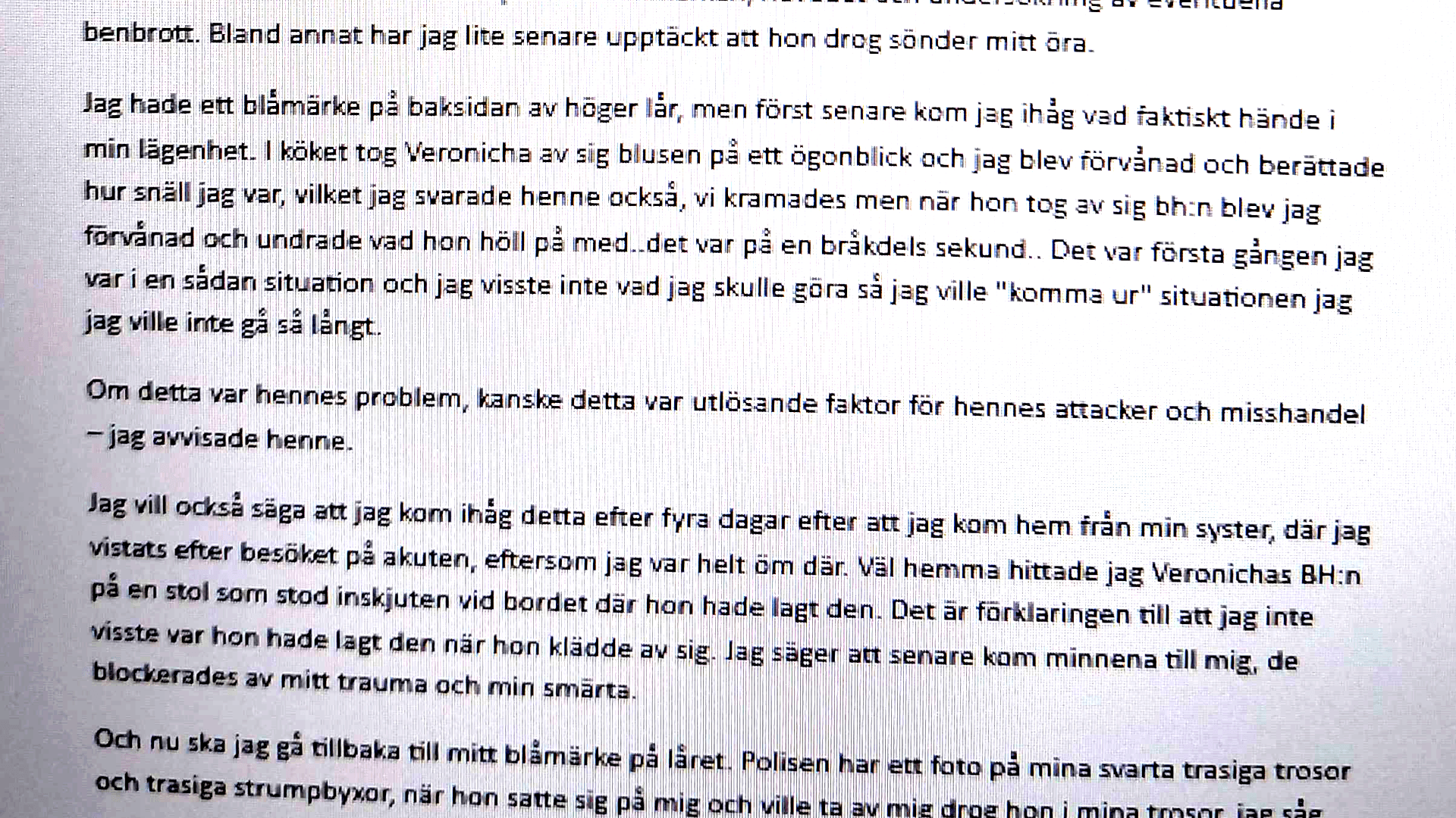 Faksimil Polisens förundersökning