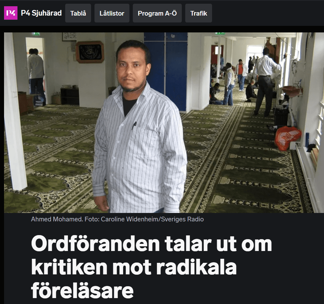 Foto: Faksimil SR P4 Sjuhärad