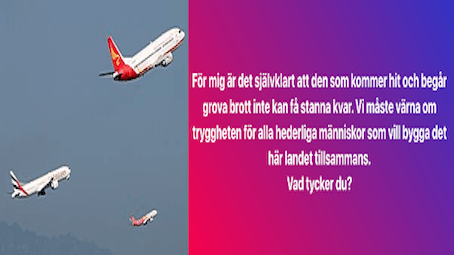 Muslimsk influencer stödjer 
utvisningar av grovt kriminella – kvinnor rasar i kommentarsfältet