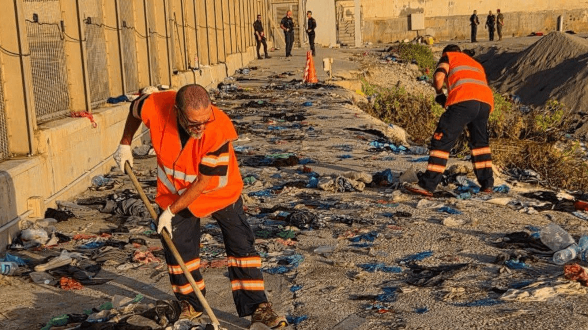 Städning i Ceuta. Foto: Regeringen i Ceuta
