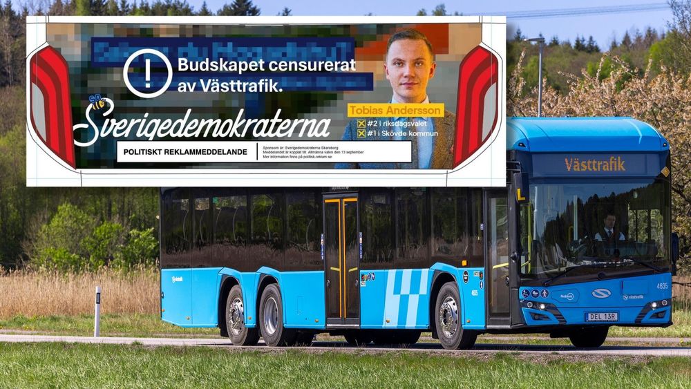 SD:s drag efter stoppade bussreklamen