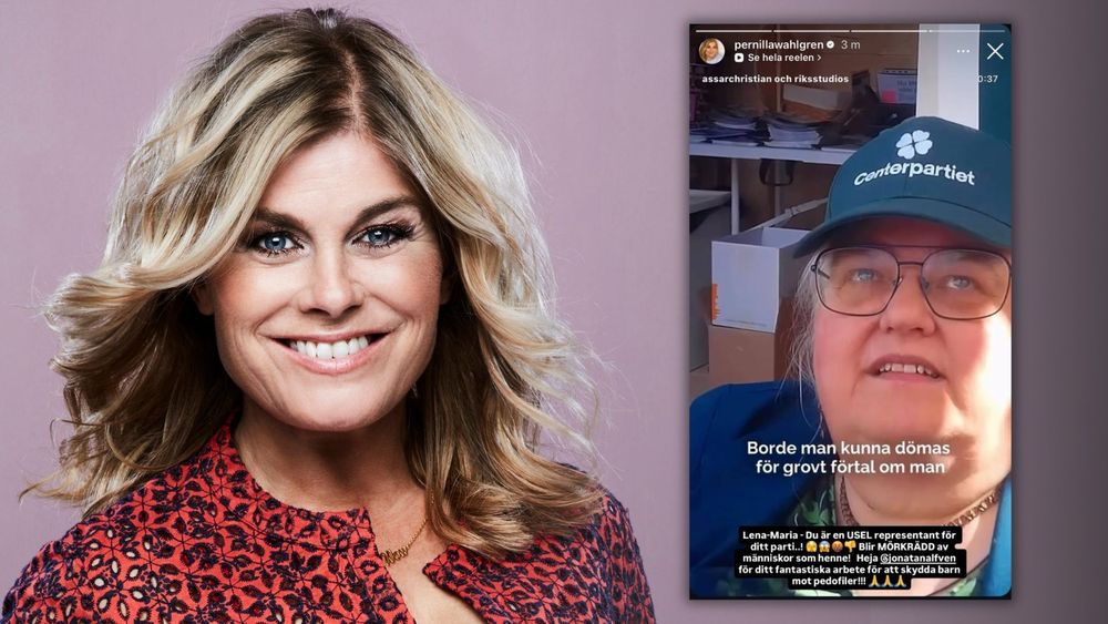 Efter Riks avslöjande: Pernilla Wahlgren rasar mot centerpartistens ord om pedofiler