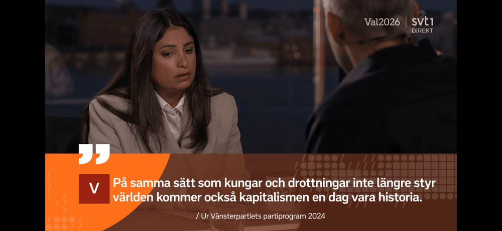 Erik Hagström: Katastrofen Nooshi Dadgostar (V)