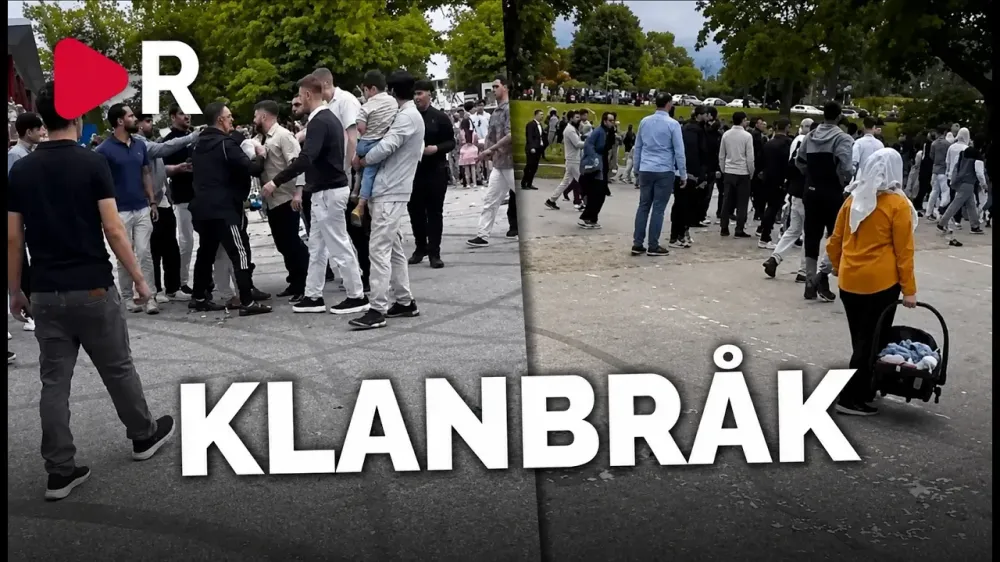 Klankaos när studenterna skulle springa ut: "Rösta rätt"
