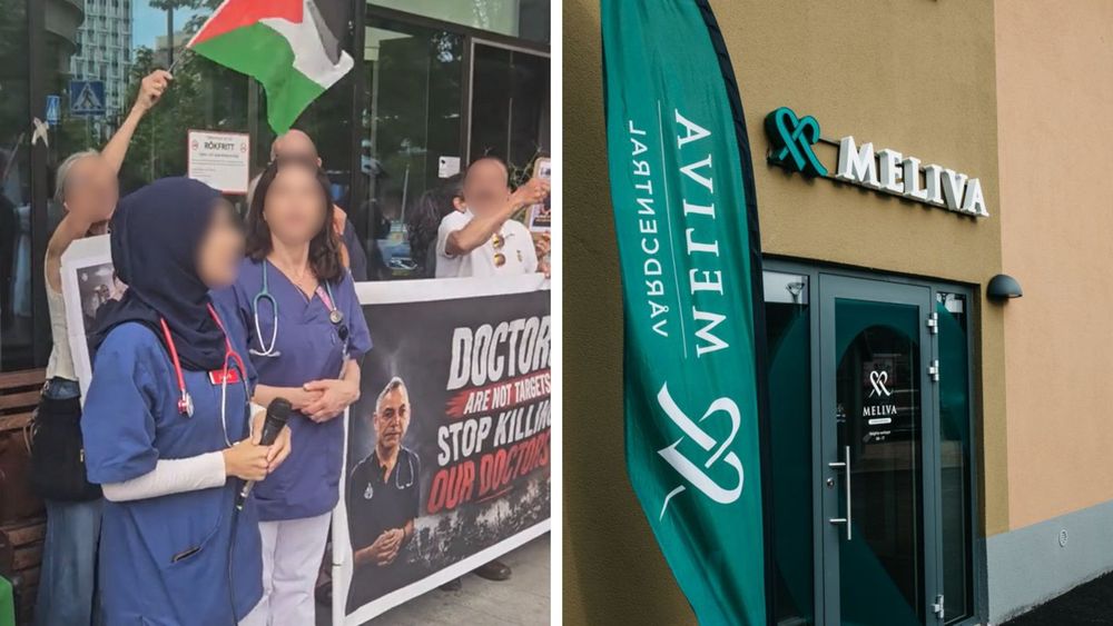 Meliva "tar avstånd" från läkares agerande under Palestinaprotest vid Karolinska