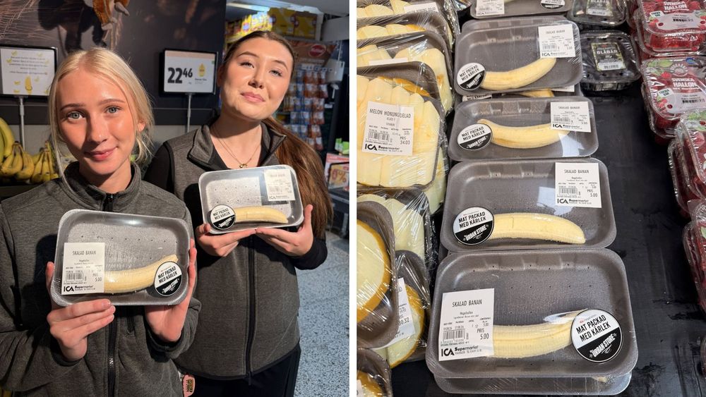 Ica-butik sålde skalade bananer: "En ploj"