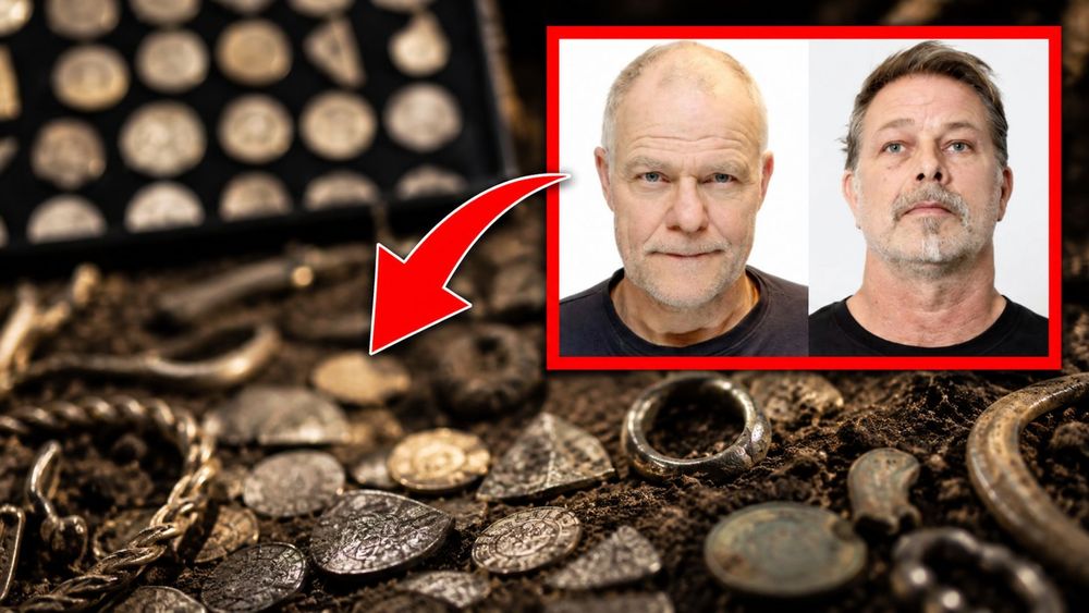 Grävde fram vikingaskatt – nu döms två män