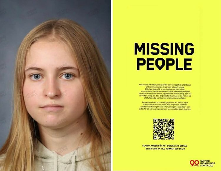 18‑åriga Hanna försvunnen i Uddevalla – stor sökinsats pågår