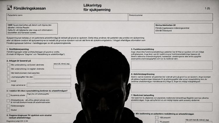 Gängkriminells far hotade vårdpersonal för att få 100-procentig sjukersättning