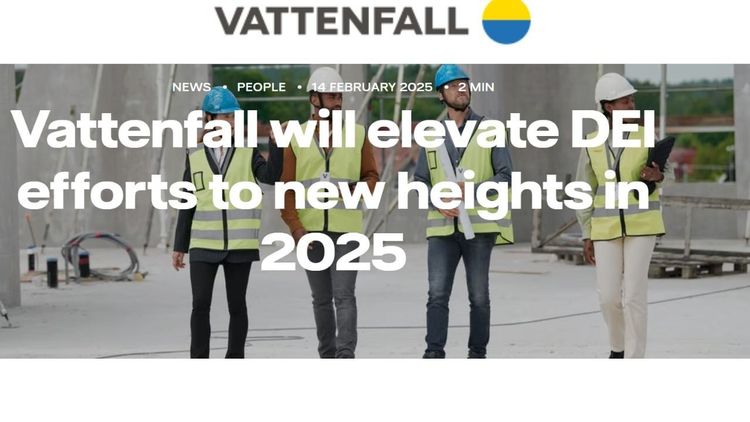 Vattenfalls vilda DEI-utspel: "ska höja mångfaldsinitiativen till nya höjder"