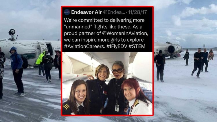 Endeavour Airs feministiska satsningar uppmärksammade efter flygkrasch – hyllar "obeMANnade" flyg