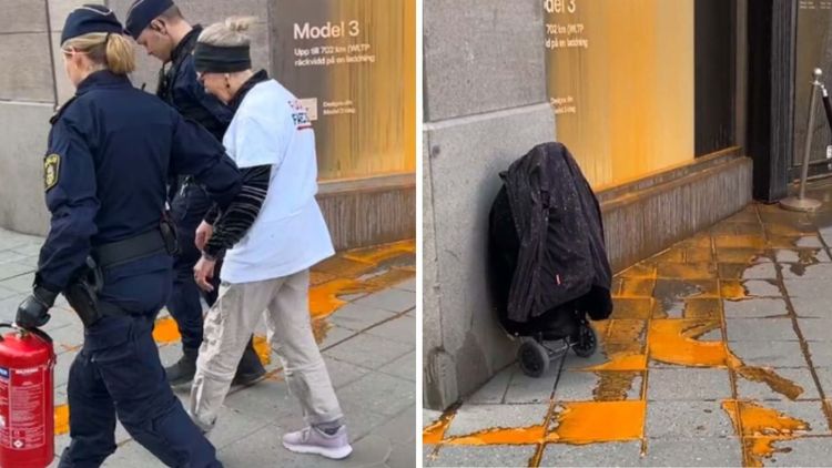 Färgattacker mot Tesla i Sverige – 17 bilar utsatta för mordbrand i Rom