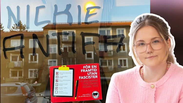 Riks journalist Nickie Swetzén utsatt för hotfull attack av Antifa