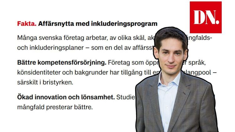 DN:s faktaruta: "Affärsnytta med inkluderingsprogram"