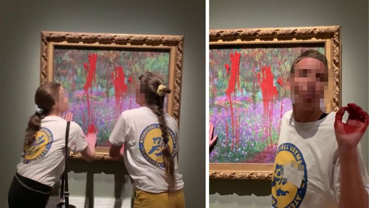 Klimataktivister åtalas för skadegörelse på Nationalmuseum