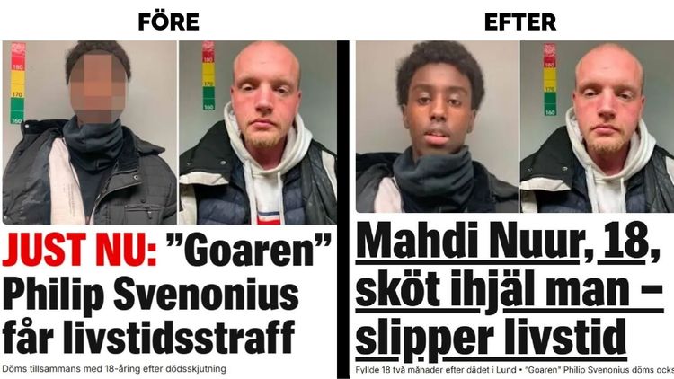 Två döms för mord – massmedia pixlar den som avlossade skotten