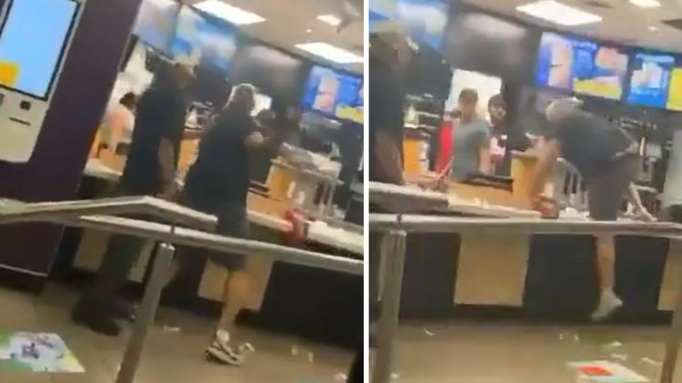 Se videon: McDonalds-kaos i London