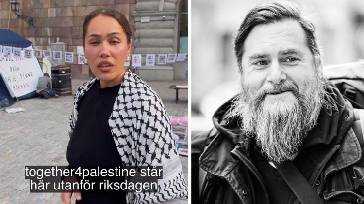 Palestinaaktivist vill kartlägga Riks – hävdar att hon är förföljd av "skäggiga gubbar"