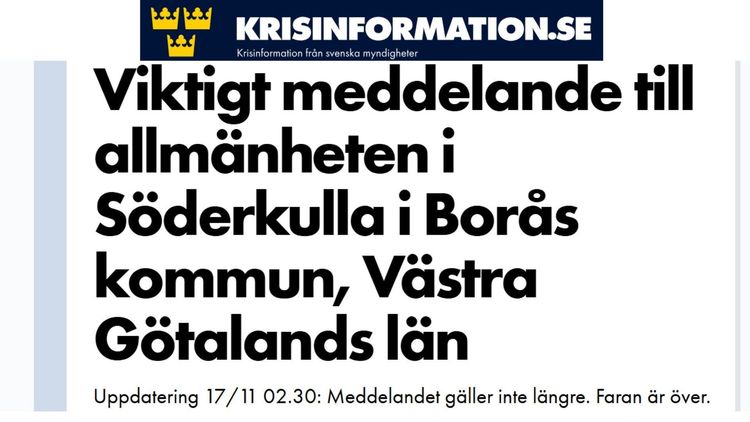 Bil sprängdes – VMA utfärdades