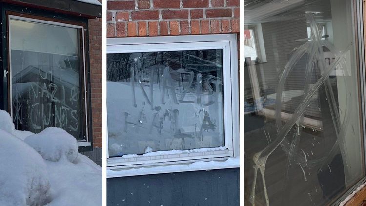 SD:s partilokal vandaliserad i Örnsköldsvik