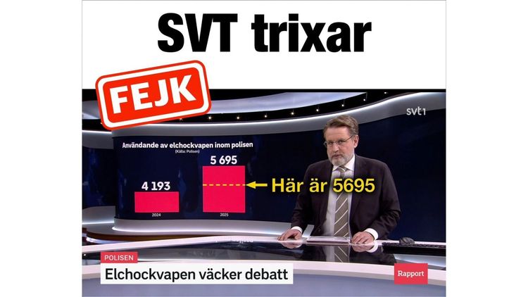 "SVT trixar" – pekas ut för fejkdiagram