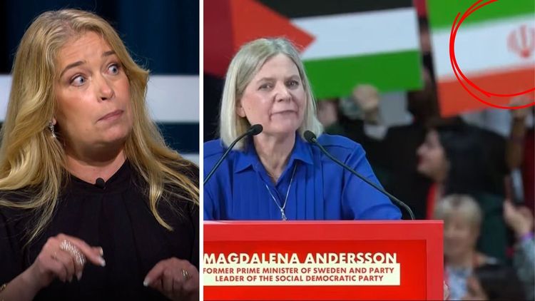 Strandhäll backar – snabbraderar inlägg om "uppenbart fake" Iranflagga