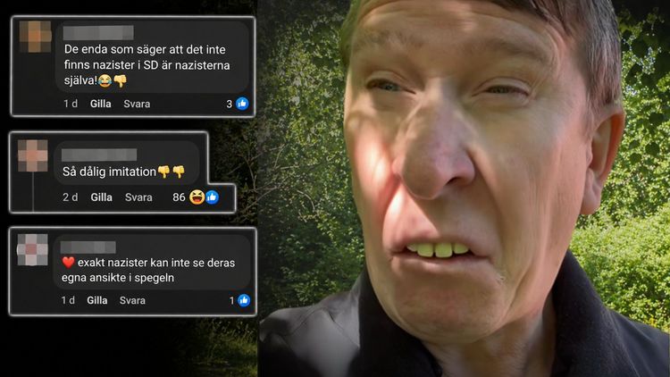 Sveriges "främsta vänsterinfluencer" hånar Jomshof (SD): "Nazister"