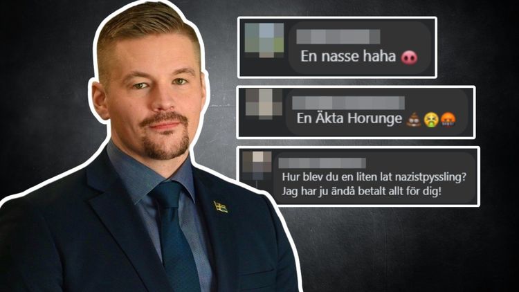 Hatstorm mot SD-profil: "Nazistpyssling"