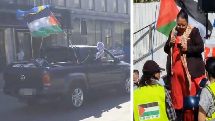 Bil med körförbud ledde Palestinatåg
