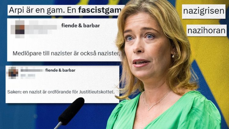 Strandhäll sprider profil som hyllar våld: "Slå fascister hårt"