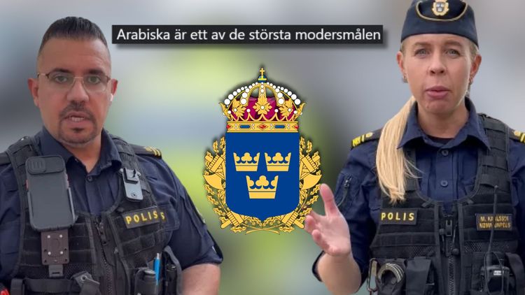 Polisen talar arabiska i filmer om gängkriminalitet