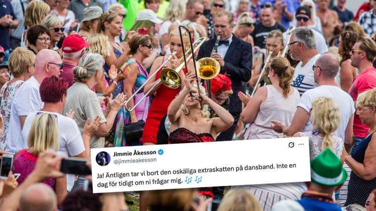Jimmie Åkessons glädje – dansbandsskatten sänks