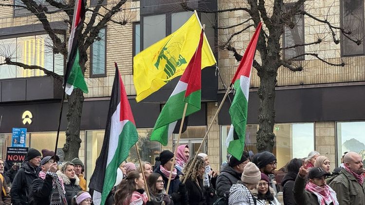 Terrorflaggor på Palestinademonstration i Göteborg – anklagar Sverige för "medhjälp till krigsbrott"