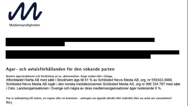 Spelet bakom Aftonbladets sändningstillstånd: Ville ha NRJ:s programförklaring och affärsplan