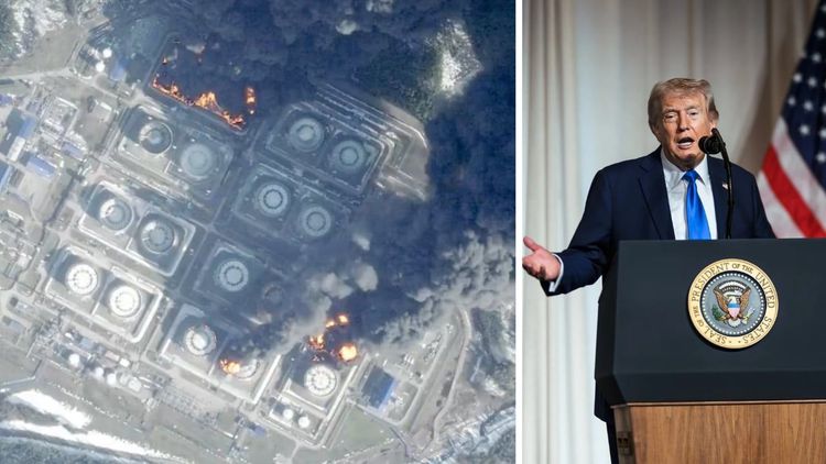 Kraftiga attacker mellan USA och Iran natten mot onsdagen