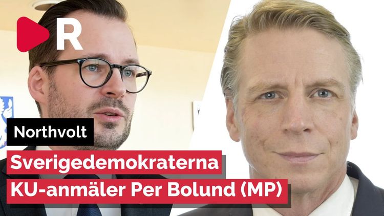 Sverigedemokraterna KU-anmäler Per Bolund (MP) efter Northvolthaveriet