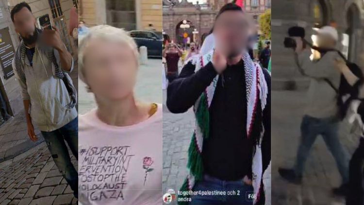 Här är Palestinaaktivisterna som åtalas för ofredande av Carl-Oskar Bohlin (M)