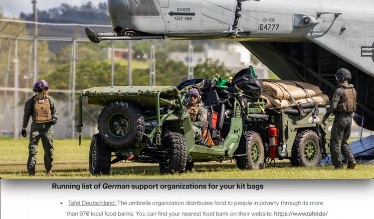 Därför tipsades amerikansk militär i Tyskland om mat från hjälporganisationer