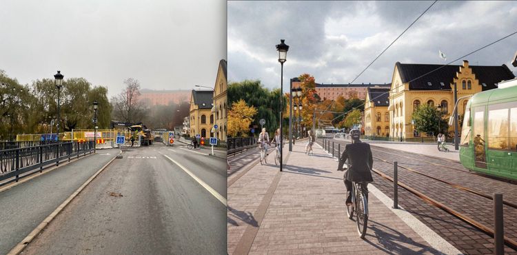 Snart protesterar de mot spårvägsbygge – som redan påbörjats