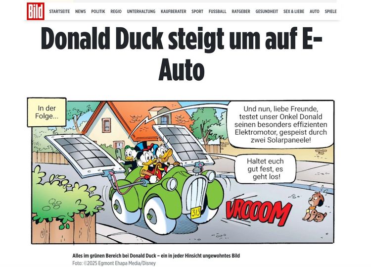 Här är seriefiguren som bytt till politiskt korrekt bil