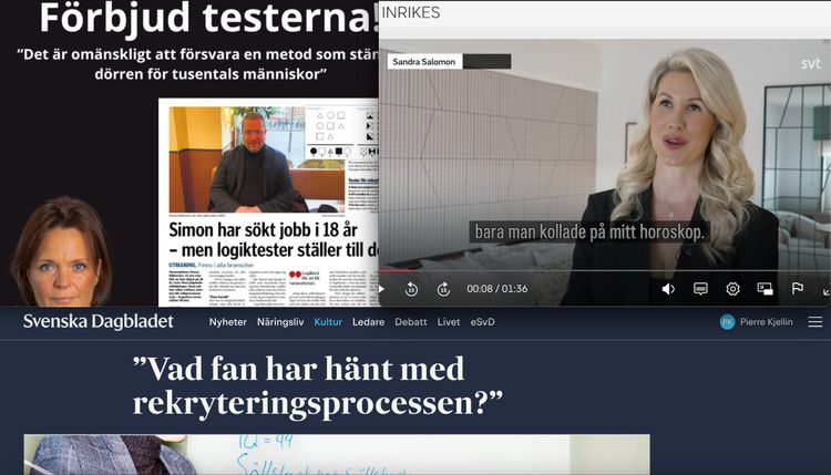 Växande kritik mot rekryteringstester