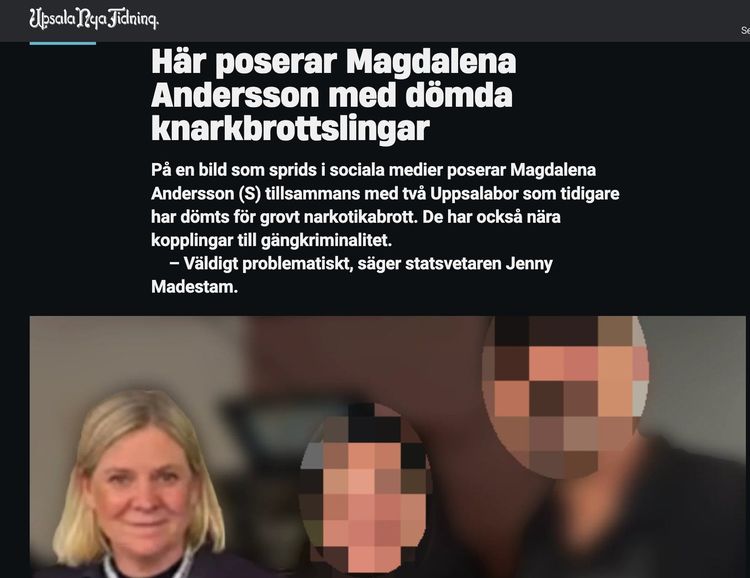 S-ledaren fångad på bild tillsammans med kriminella – igen