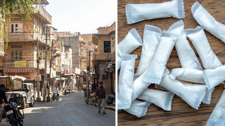 Indien slår ner på vitt snus