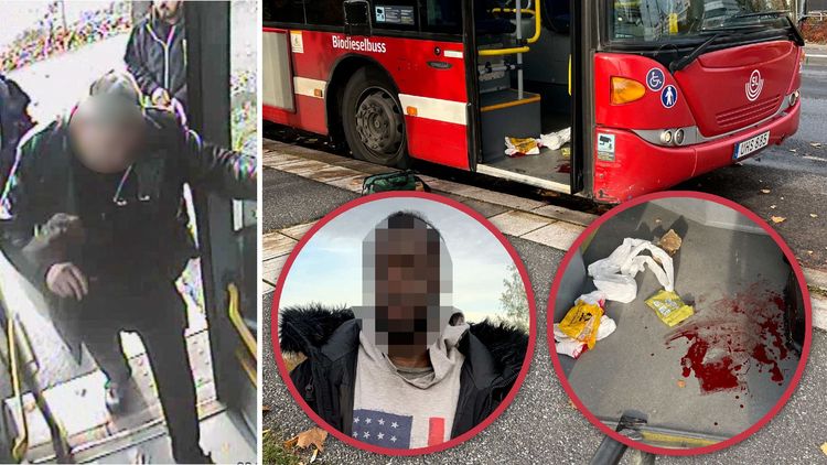 Kliver på bussen – misshandlas med stor sten mot huvudet